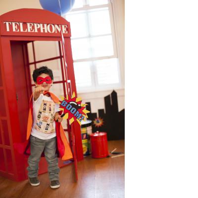 Life Size Superhero Phone Booth!