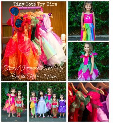 Fairy Princess Dress Up Costumes with gold hanger