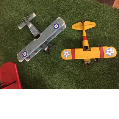 Vintage Plane Set of 2