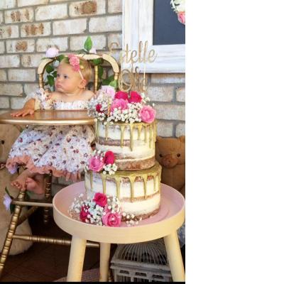 Vintage Highchair - Gold