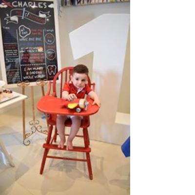 Vintage Highchair - Red