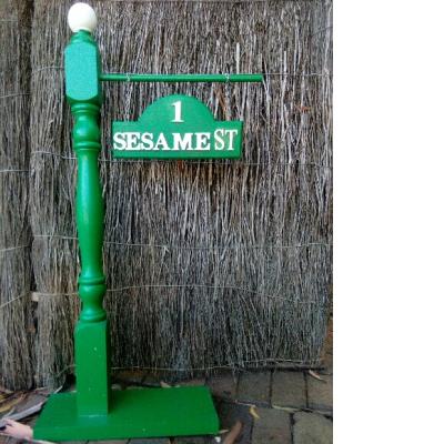 Sesame Street Light Pole Prop