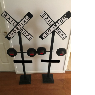 Rail Road Crossing Signs set of 2