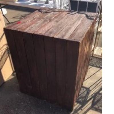 Rustic Brown Timber Plinth