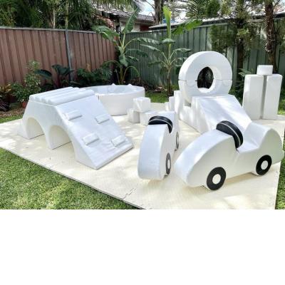 White Marshmallow Soft Play Package WITH white fencing
