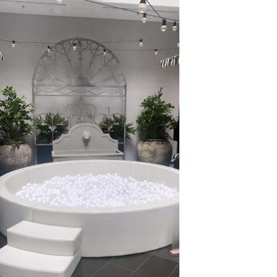 Large Luxury White Circle Ball Pit 
