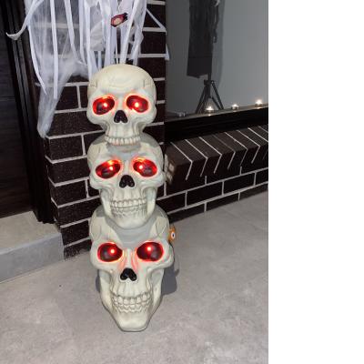 Halloween Light Up Skulls Prop