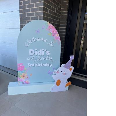 White Signage Stand Box